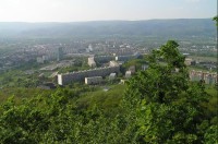 výhled z Doubravky: výhled na sídliště Šanov