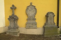 náhrobky na kapli sv.Barbory: Duchcov
