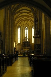 Ústí nad Labem: interiér kostela Nanebevzetí Panny Marie