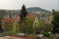 Vejprty: výhled na Bärenstein za hranicí
