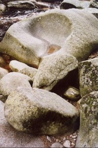 Vydra: vymletý kámen ve Vydře