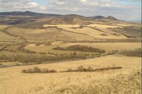 výhled z Číčova: výhled na vrcholy Vraník a Líska