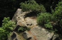 Salesiova výšina: zbytky zdiva na Letohrádku