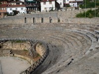 Antický amfiteátr ve městě Ochrid