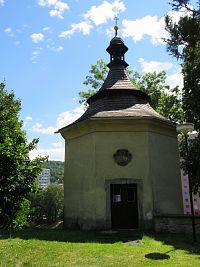 kaple za kostelem, nyní pravoslavná