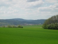 Obec Štípa a vzadu Tlustá nad Zlínem