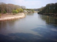 Neregulovaný úsek řeky Moravy