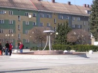 Český Těšín - kašna na náměstí