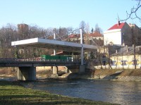 Český Těšín - státní hranice přes řeku Olši