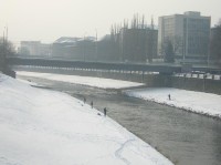 Ostrava - Most Pionýrů, řeka Ostravice