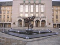 Ostrava - socha na Prokešově náměstí