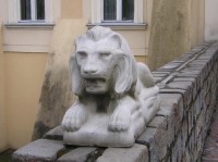 Chalupki - Zámek, detail na sochu