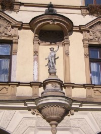 Cieszyn - detail domu na náměstí