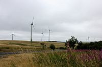 Windpark Kryštofovy Hamry – silnice č. 223, pohled na západ