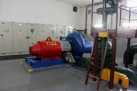 Vodní nádrž Březová - strojovna v tělese přehrady