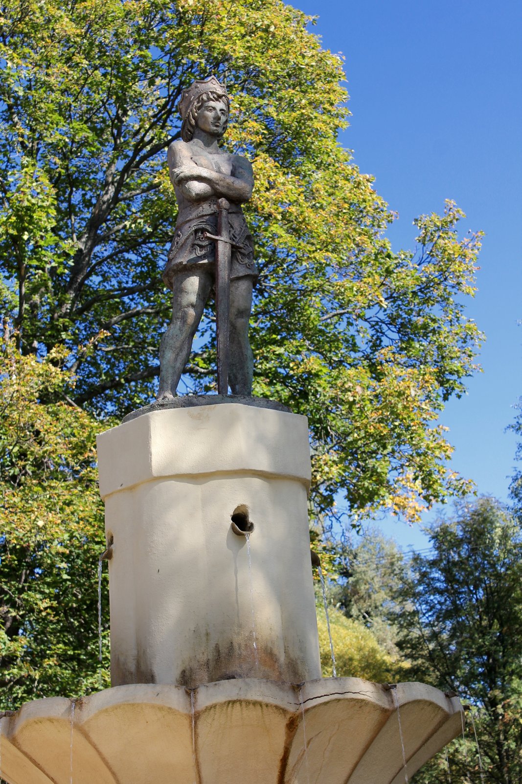 Kašna se sochou sv. Siegfrieda