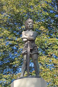 Kašna se sochou sv. Siegfrieda