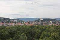 Funpark Most - výhled z vyhlídkové věže.
