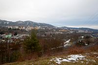 Výhled na Ohři od altánu v Dalovicích.