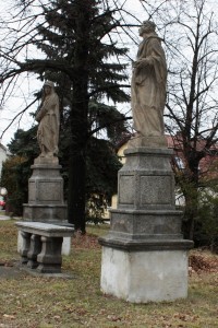 Olbramovice - sochy svatých
