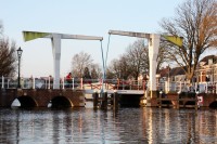 Leiden - jeden z mostů na kanálu