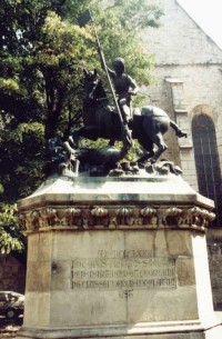 Kluž - kopie sochy sv. Jiří