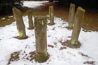 Zámecký park v Dalovicích, kamenný kruh r. 2026.