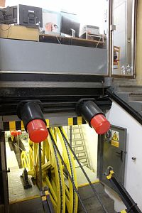 Lanovka Imperial – pohled do strojovny.