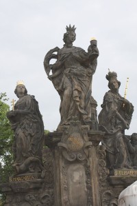 Karlův most –  Sv. Barbora, Markéta a Alžběta