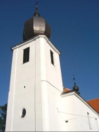Věž: Věž kostela Povýšení Sv. Kříže ve Starém Rožmitále