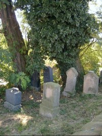 náhrobky na hřbitově: Židovský hřbitov, objekt běžně nepřístupný veřejnosti.Hřbitov židovské obce, doložené v městečku Spálené Poříčí od pol. 17. stol. Samotný hřbitov je doložen až od pol. 18. stol. Nejstarší čitelný náhrobek z r. 1801. Pohřbívalo s