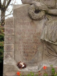 Detail památníku: Památník padlým z první světové války - sever obce