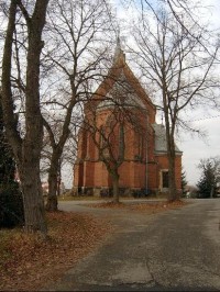 Kostel Sv.Markéty: Pohled z východu.