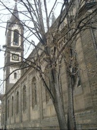 Východní strana kostela