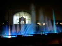 Křižíkova fontána v noci 8