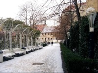Františkánská zahrada v zimě