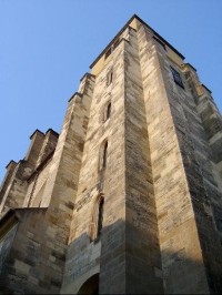 Kostelní věž z jihozápadu