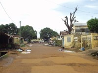 Conakry - čtvrť Landréah