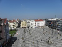 Výhled z věže Staré radnice-Masarykovo náměstí