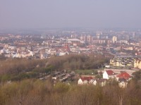 Výhled z haldy Terezie-Ema: zjz-Slezská Ostrava, historické jádro města