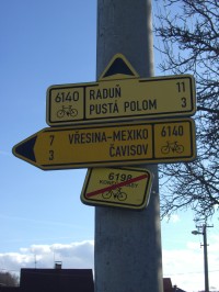 Kyjovice rozcestník