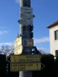 Kyjovice rozcestník