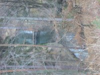 Weisshuhnův náhon, pohled na náhon z chatové osady u Žimrovic, kousek před papírnou, téměř 3,5 km od splavu
