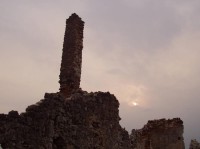 Západ slnka na hrade