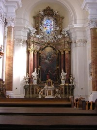Interiér kostela Blahoslavené Panny Marie