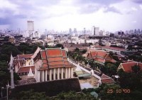 Bangkok - chrám Wat Saket ze Zlatého pahorku