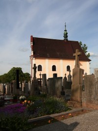 Telč  2015 - hřbitov a Kostel  sv. Anny