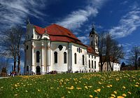 Wieskirche - Poutní kostel sv. Josefa u bičovaného Spasitele ve Wies