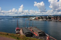 Pohled  na Oslo z pevnosti Akershus 