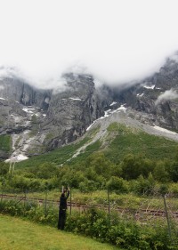  Trollveggen stěna Trollů v  bílé peřině - údolí Romsdalen 2015